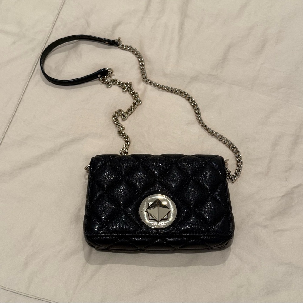 Kate Spade Crossbody Purse - Black Quilted